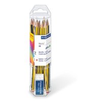 STAEDTLER Noris 120 Bleistifte HB 12er Set + Radierer