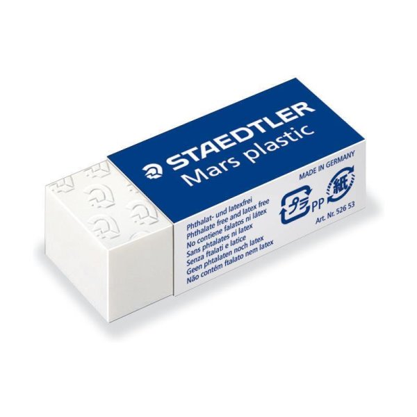 STAEDTLER Mars 526 53 plastic Radierer 40 x 19 x 13 mm