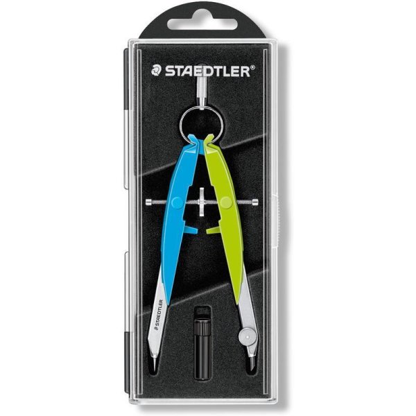 STAEDTLER Mars 556 comfort Geometriezirkel neonblau & neongrün