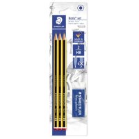 STAEDTLER Noris 120 ceruzky HB 3 ks + guma