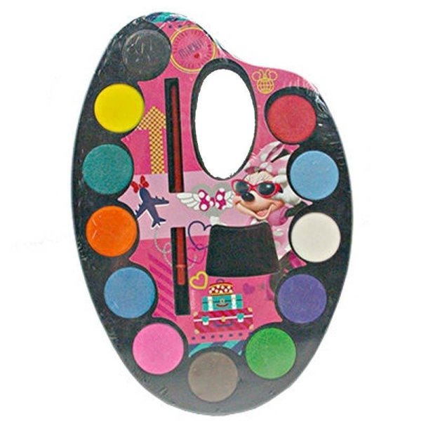 Farbpalette - Wassermalfarben 12 Farben "Minnie Mouse"