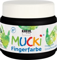 KREUL MUCKI Fingerfarbe Schwarz 150 ml