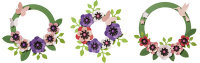 folia Blütenkranz-Bastelset, für 3 Kränze