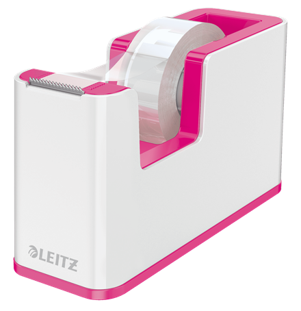 LEITZ Tischabroller WOW Duo Colour, bestückt, pink