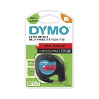 DYMO LetraTag Schriftbandkassette, Kunststoff, 12 mm x 4...