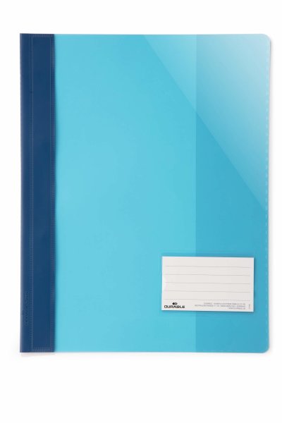 DURABLE Sichthefter DIN A4+ mit Beschriftungsfenster blau