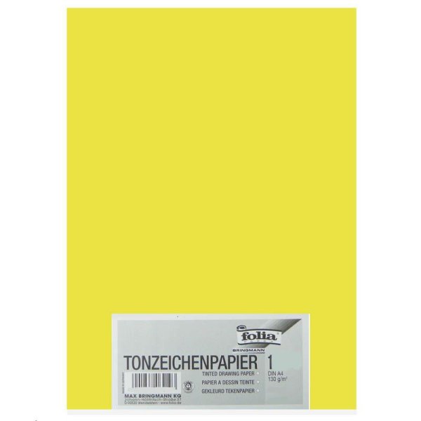 folia Tonpapier, DIN A4, 130 g/qm, limone