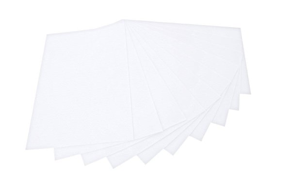 folia - plstená látka, (š) 200 x (v) 300 mm, 150 g / m2 - biela