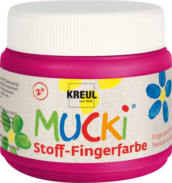 KREUL MUCKI Stoff-Fingerfarbe Pink 150 ml