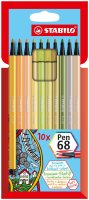 Premium-Filzstift - STABILO Pen 68 - 10er Pack - Neue Farben