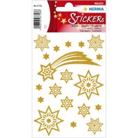 HERMA Weihnachts-Sticker MAGIC "Sterne &...