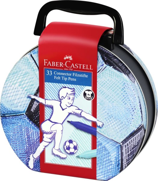 Faber-Castell 33 Connector fixky - futbal, 33 kusov