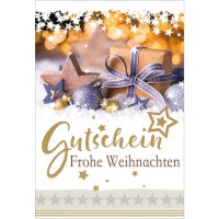 Weihnachtsbillet "Weihnachts Gutschein"