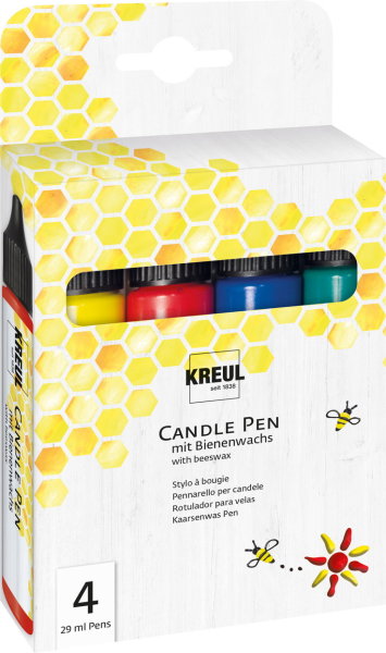 KREUL Candle Pen pero na sviečky - sada - 4 farby