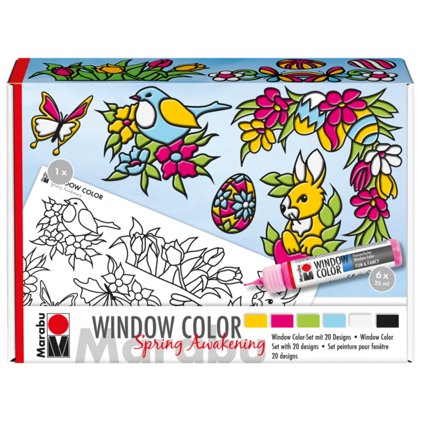 Marabu Window Color Fun and Fancy "Spring Awakening" 6 × 25 ml