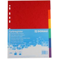 DONAU Farbregister Pressspan 6-teilig A4