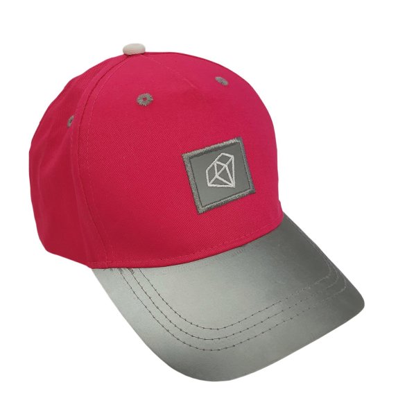 ROTH Kinder-Basecap ReflActions "Diamant", grau/pink