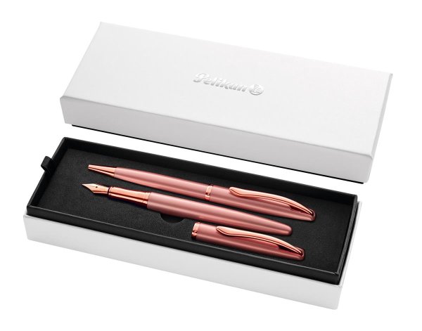 Pelikan Schreibgeräte Set Füllhalter und Kugelschreiber Jazz Noble Elegance Pink Rose