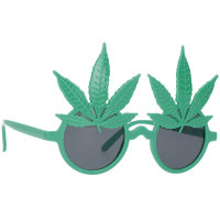 Folat Brille Cannabisblätter