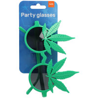Folat Brille Cannabisblätter