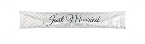 Folat Just Married Hochzeit Spruchband - 300x60 cm