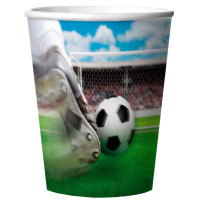 Folat Fußball Trinkbecher 3D - 4 Stück