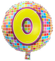 Folat Folienballon 43 cm 1 Stück Happy Birthday 0...