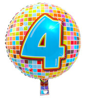 Folat Folienballon 43 cm 1 Stück Happy Birthday 4...