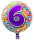 Folat Folienballon 43 cm 1 Stück Happy Birthday 6 Jahre unverpackt