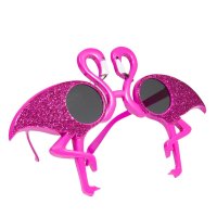 Folat Rosafarbene Brille mit Flamingos