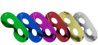 Folat Mehrfarbige Metallic Masken - 6 Stück