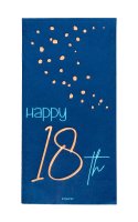 Folat Servietten Elegant True Blue 18 Jahre 33x33cm - 10...