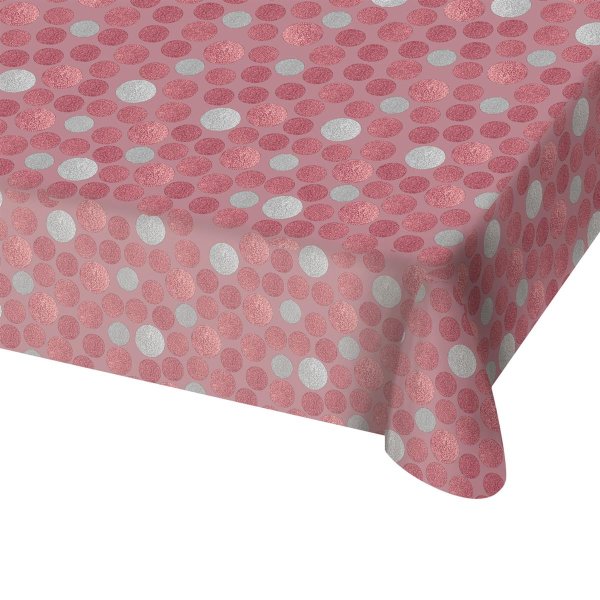 Folat Tischdecke Glossy Pink - 130x180 cm