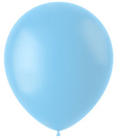 Ballon 33 cm 10 Stück - powder blue matt