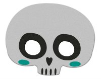 Folat Maske Happy Halloween Skelett