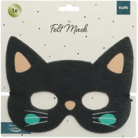 Folat Maske Happy Halloween Schwarze Katze