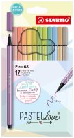 Premium-Filzstift - STABILO Pen 68 - 12er Pack -...