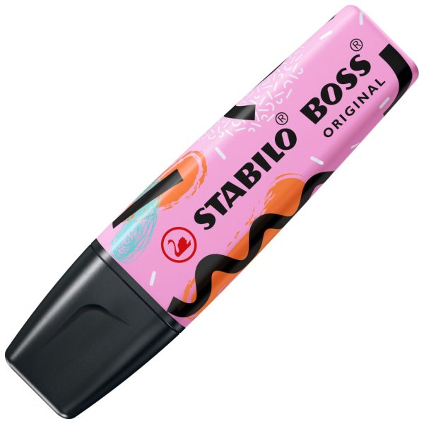 Textmarker - STABILO BOSS ORIGINAL Pastel by Ju Schnee - Einzelstift - frische Fuchsie