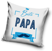 Kissenbezug Polyester 40 x 40 cm "Beste Papa"