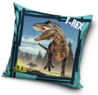 Kissenbezug Polyester 40 x 40 cm "Dinosaurier"