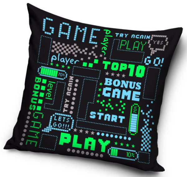 Kissenbezug Polyester 40 x 40 cm "Gamer"