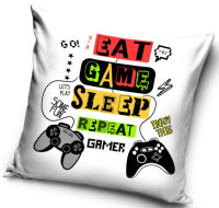 Kissenbezug Polyester 40 x 40 cm "Gamer"