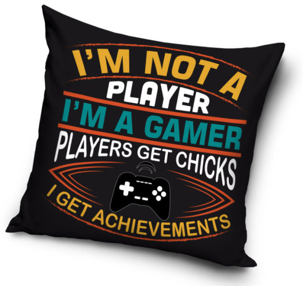 Kissenbezug Polyester 40 x 40 cm "Gamer"