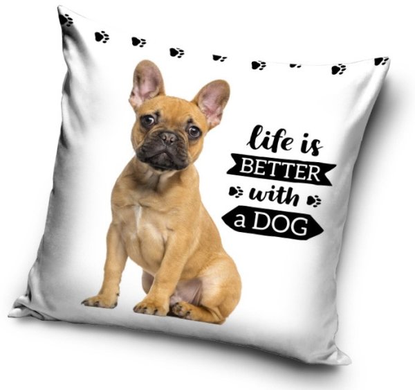 Kissenbezug Polyester 40 x 40 cm "Hund"