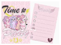 Einladungskarten 5-teilig "My Little Pony"