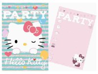 Einladungskarten 5-teilig "Hello Kitty"