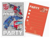 Einladungskarten 5-teilig "Transformers"