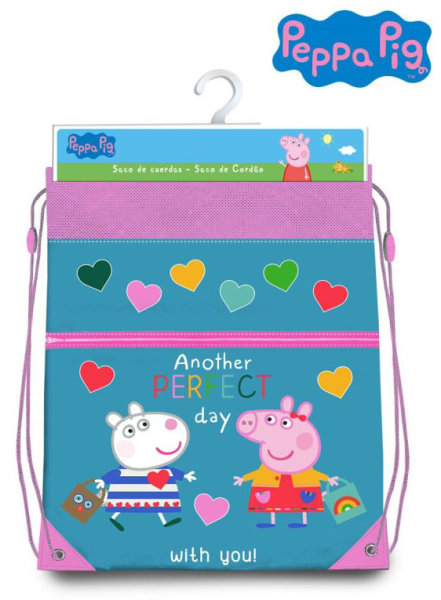 Turnbeutel / Turnsackerl 30 x 42 cm Peppa Pig