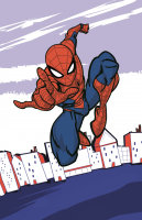 Handtuch Baumwolle 30 x 50 cm "Spiderman"