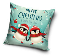 Kissenbezug Polyester 40 x 40 cm "Merry Christmas"